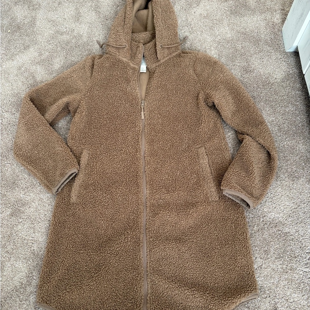 Cozy Brown Teddy Bear Light Weight Zip Up
